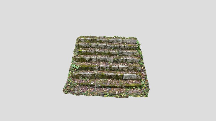 stone stairs 3D Model