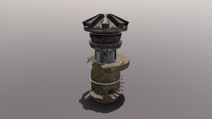 Ancient tower 3D Model