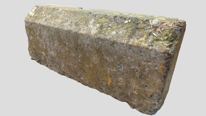DamagedConcreteBlock - 3D Scan - by Assets Poool 3D Model