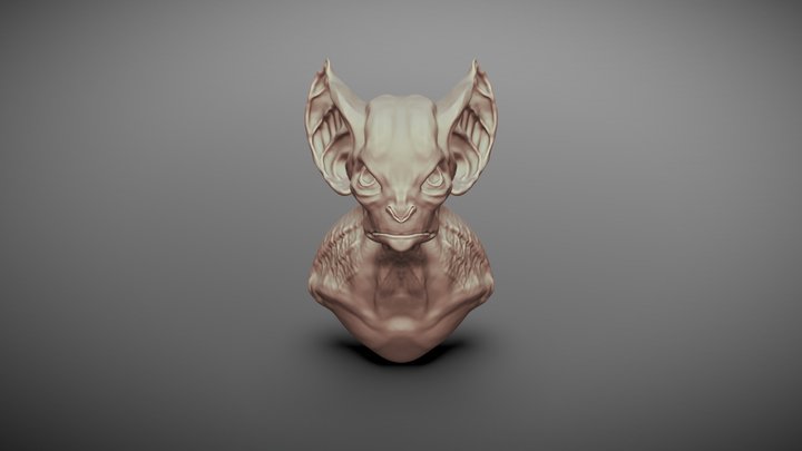 Human Bat 3D Model