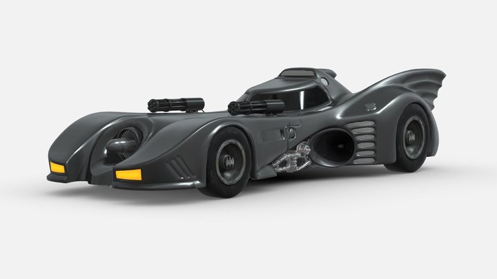 Model 3D replica Batmobil 1989 3D Model