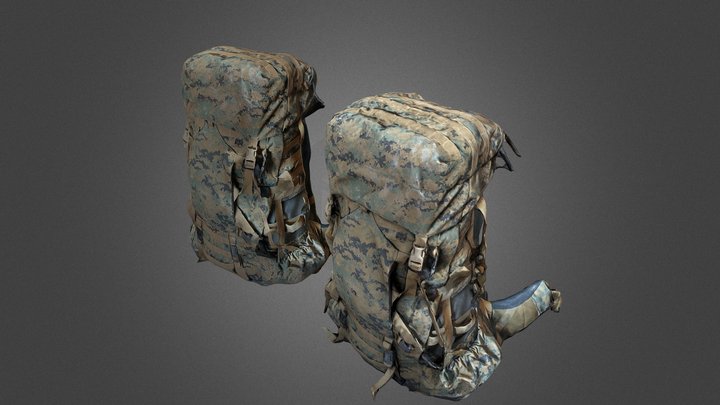USMC ILBE Backpack [SCAN] 3D Model