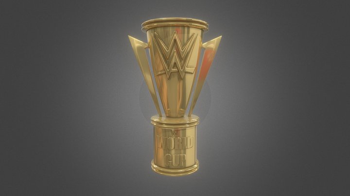 WWE World Cup Trophy 3D Model