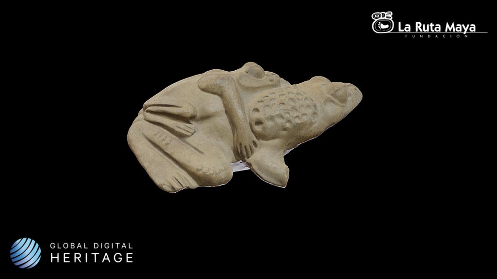Ocarina with the figure of copulating toads