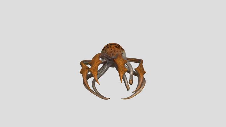 Golden Kraken 3D Model
