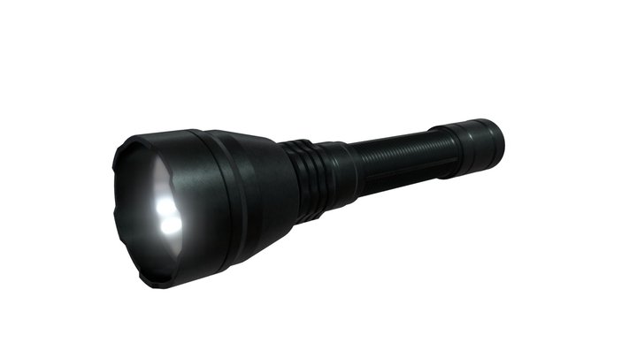 Flashlight T220 2.0 3D Model