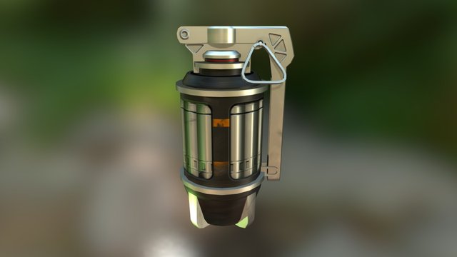 Cluster Hand Grenade 3D Model