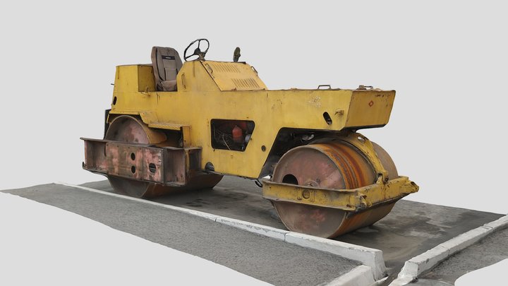 Road roller DU-47 – Kostenloses 3D-Modell STL