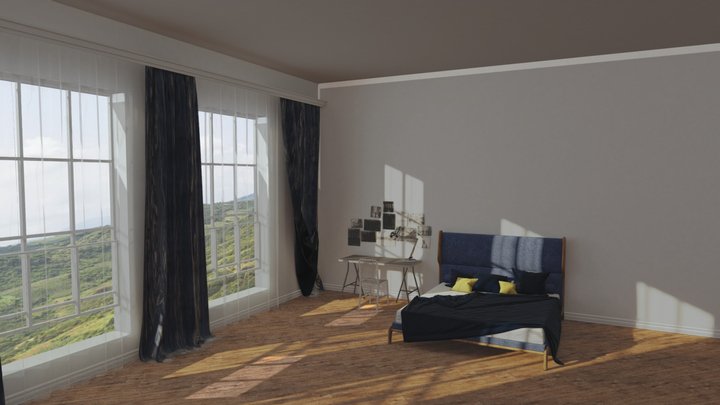 Villa  Corali - Υπνοδωμάτιο 3D Model