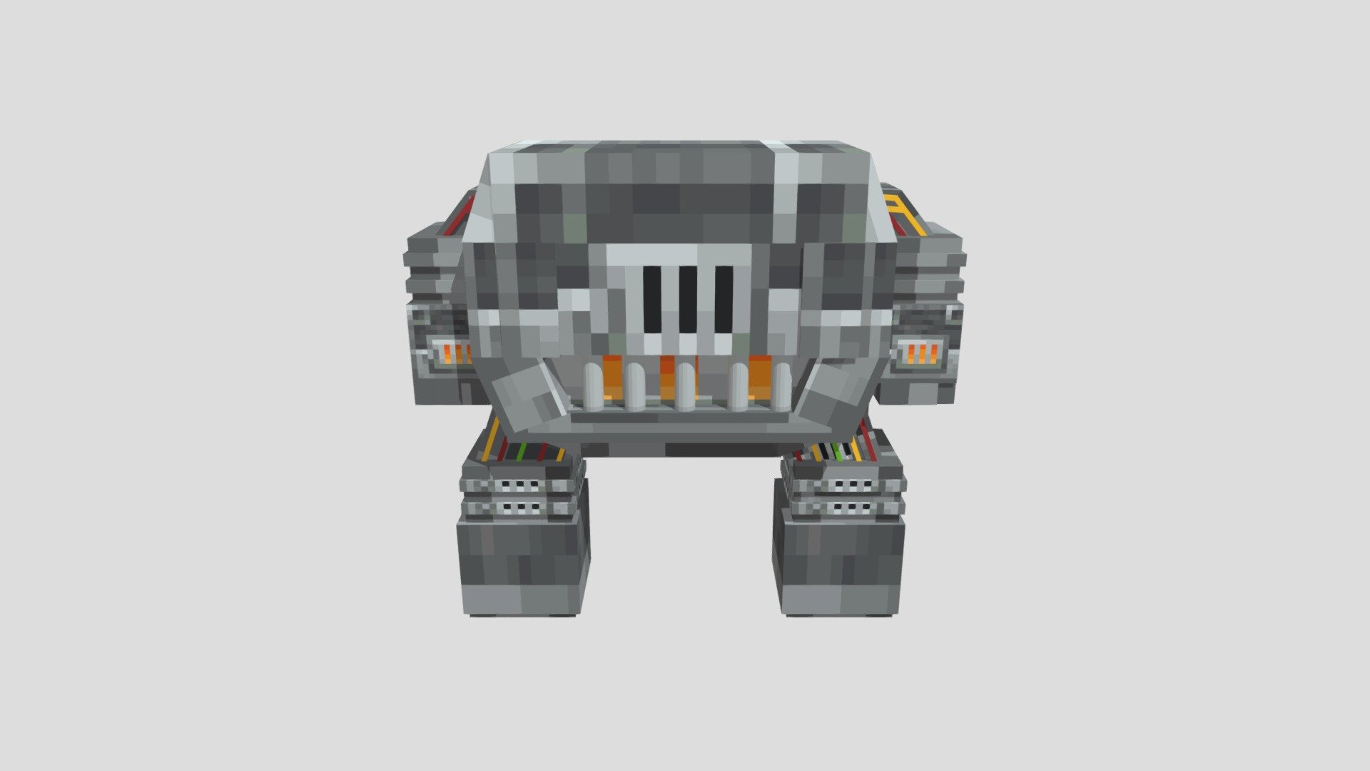 The monster furnace! 3D model by lollo (PandyModelsMc) [684626a