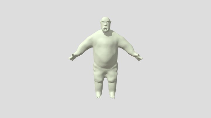 Ogre - In Class Activity Retopology 3D Model