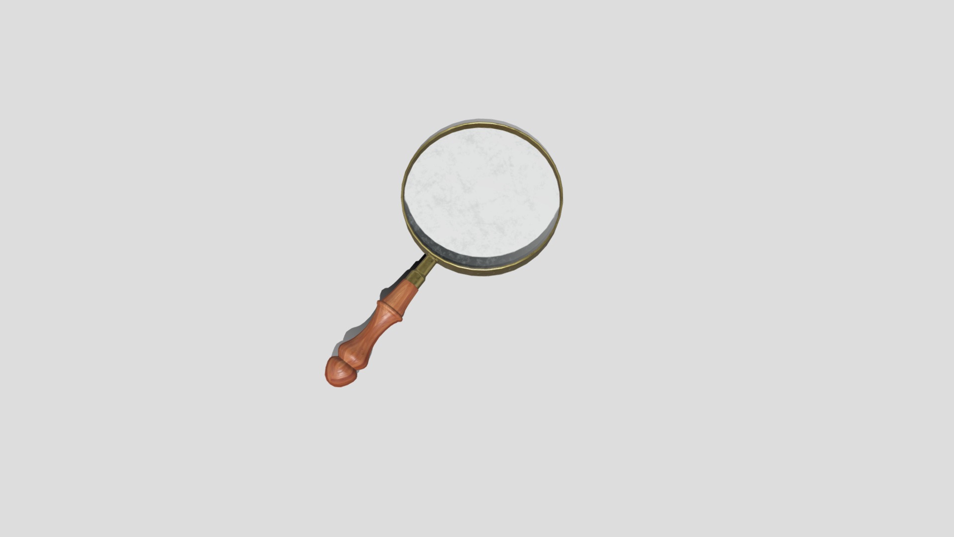 3D model Magnifying Glass - This is a 3D model of the Magnifying Glass. The 3D model is about a spoon with a handle.