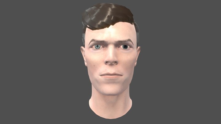 David Bowie Bust 3D Model