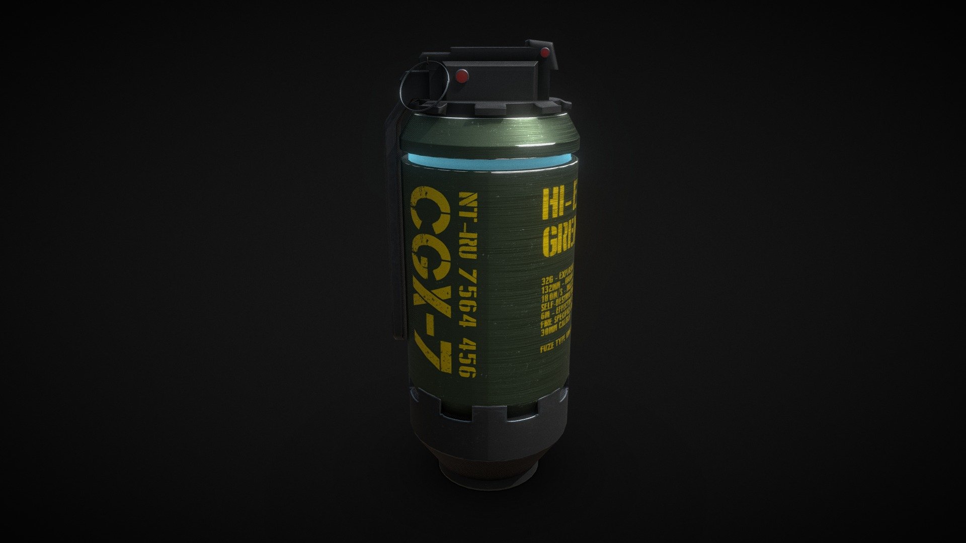 Futuristic hand grenade - Buy Royalty Free 3D model by cgmax7 [684d7a1 ...