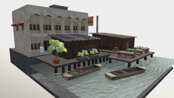 bangkok slums 3D Model