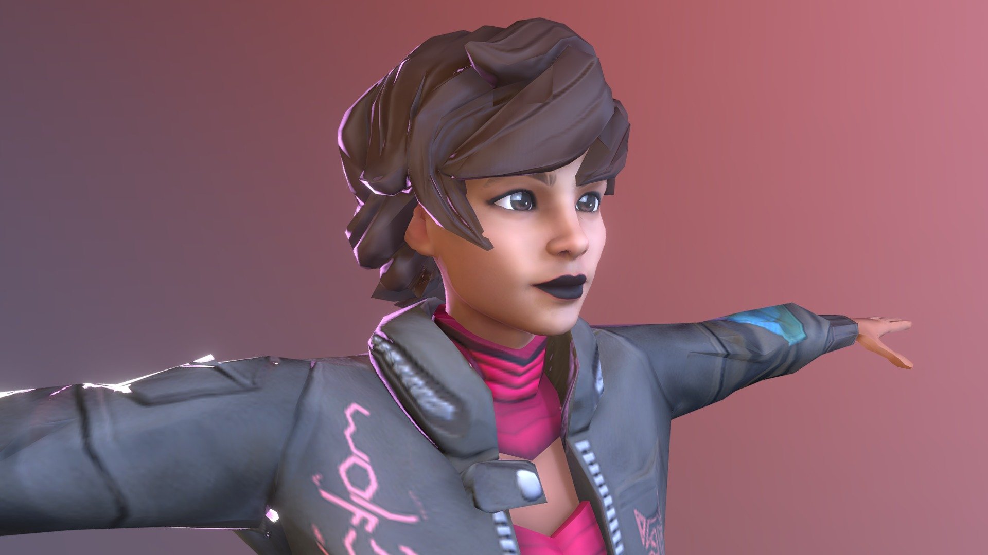 Stylized Girl ReadyPlayerMe Avatar 3D Model