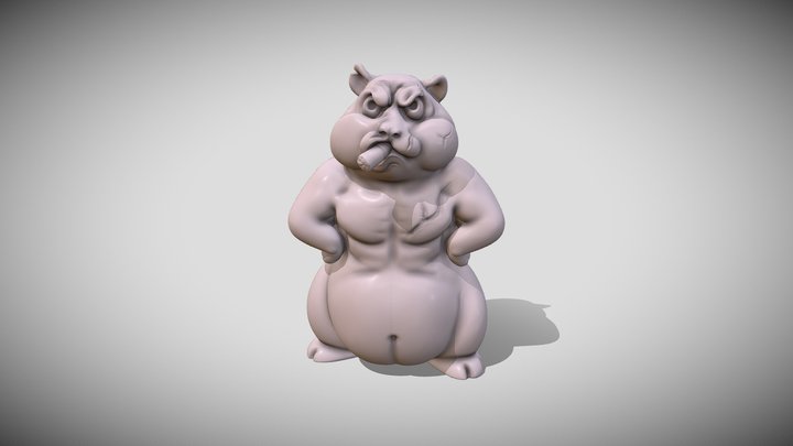 ANGRY HAMSTER 3D Model