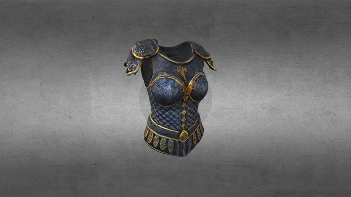 Female Roman armor 3D Model