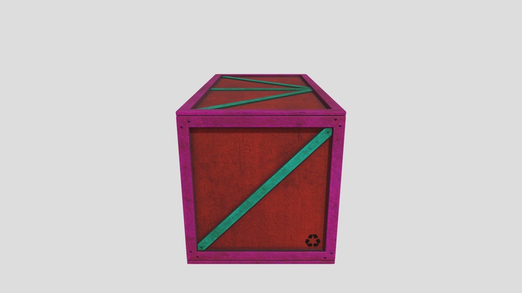 Wooden Crate Rectangular