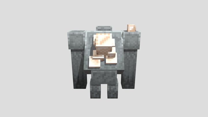 Iron Ore Golem 3D Model