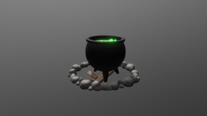 Witches Cauldron 3D Model