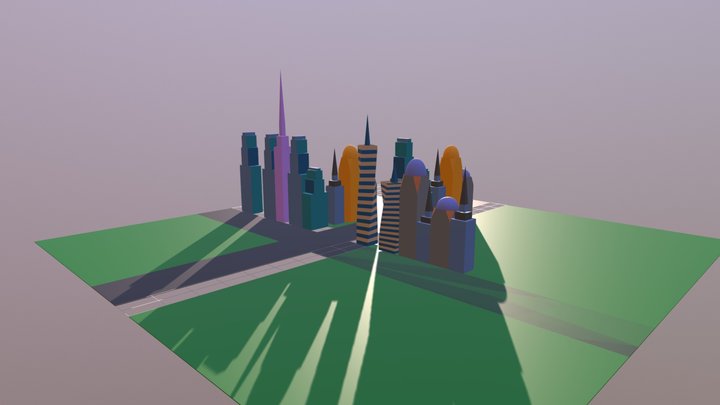 Skyline4gedreht 3D Model