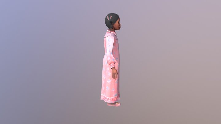 Baby shower girl 3d model 3D Model