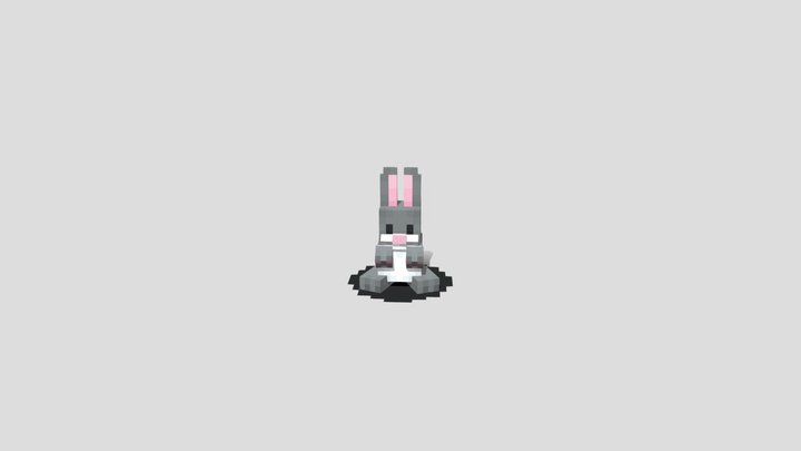 Minecraft custom rabbit pet 3D Model