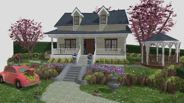 DAE Diorama - GRANDMA'S HOUSE 3D Model