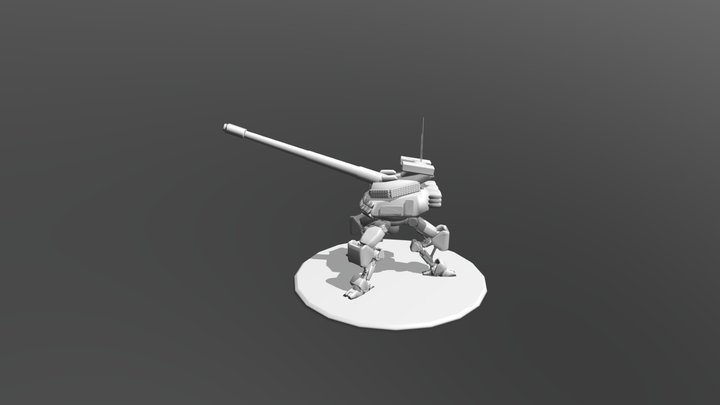 Artillery Drone Concept 3D Model