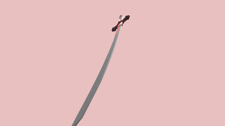 Stylized Sword: 1 Hour Model & Texture Challenge 3D Model