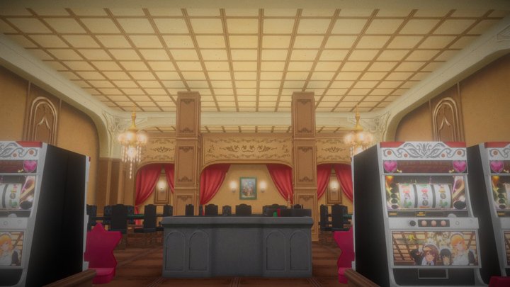 Gameready Casino scene – Free 3D Model STL