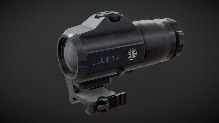 SIG Sauer JULIET4 4X Magnifier 3D Model
