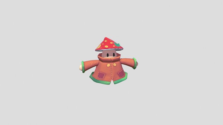 Montis - Mushroom Character 3D Model