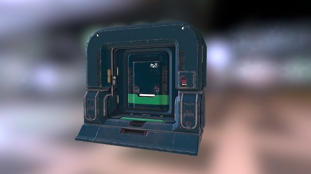 Sci-Fi Door 3D Model