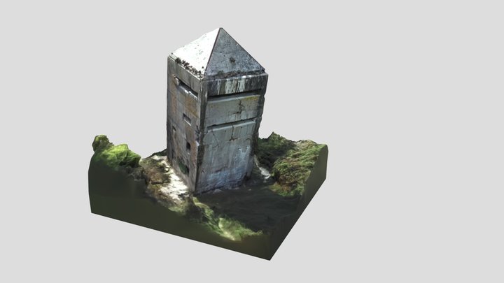Tour Penchee - Oye Plage 3D Model
