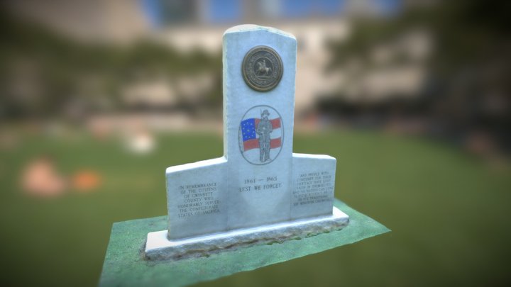 Confederate Memorial, Lawrenceville, GA 3D Model
