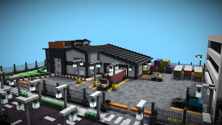 Warehouse - Minecraft Build 3D Model
