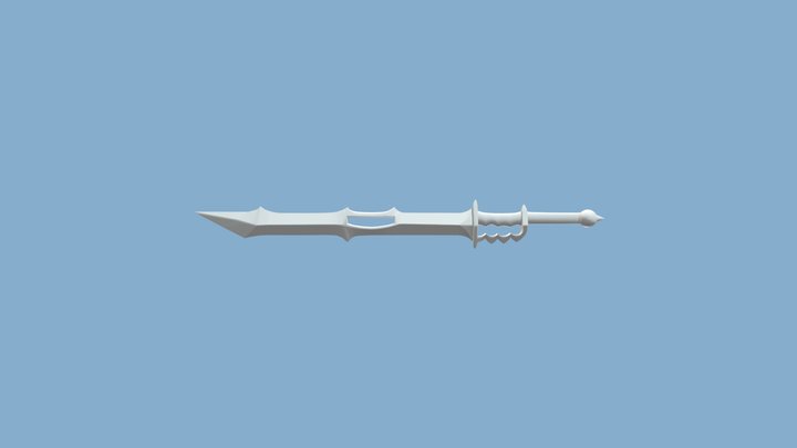 13sword fbx_2_nowrapno UV (Horizantal) 3D Model