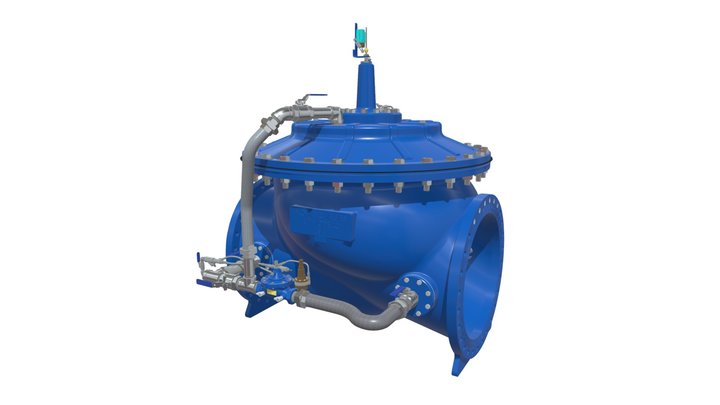 Back Pressure Sustaining Valve - Model C301 3D Model