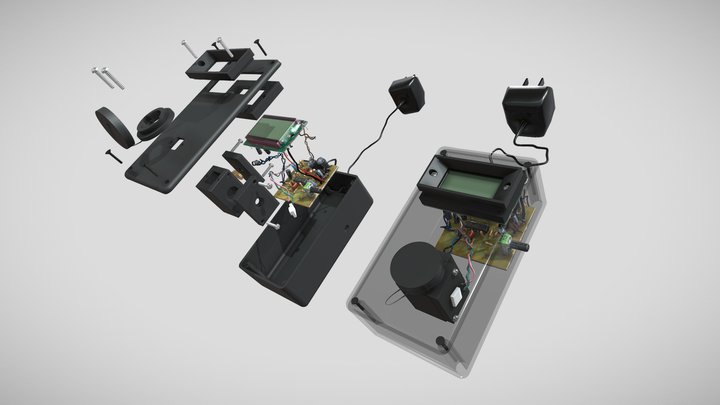 LED Fluorometer - DIY 3D Model