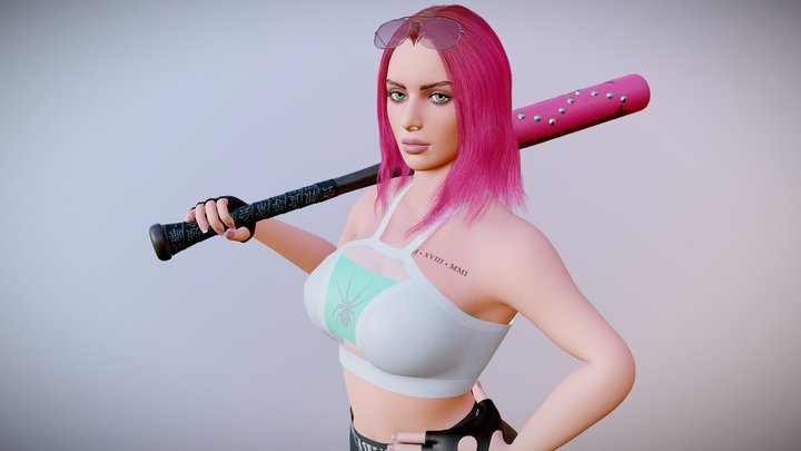 Liz - Female Character Preview 3D Model