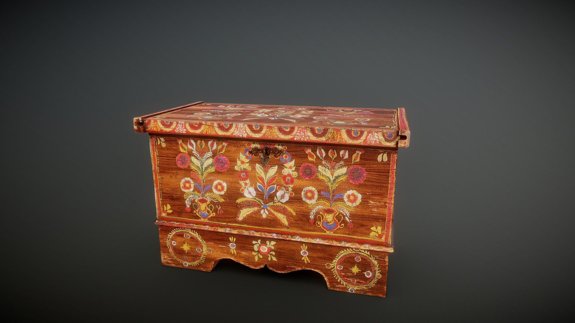 Medieval chest - Download Free 3D model by landout [685d5c2] - Sketchfab