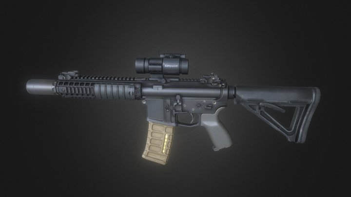 AR-15 Custom 3D Model