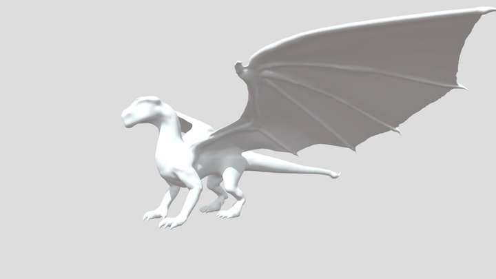 WIP Dragon Sculpt 3D Model