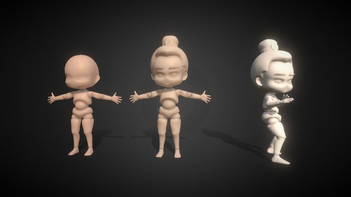 Animations测试模型留存 3D Model