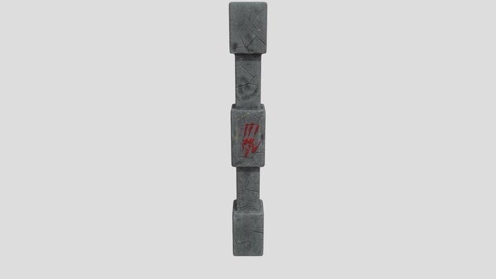 Broken Pillar 3D Model