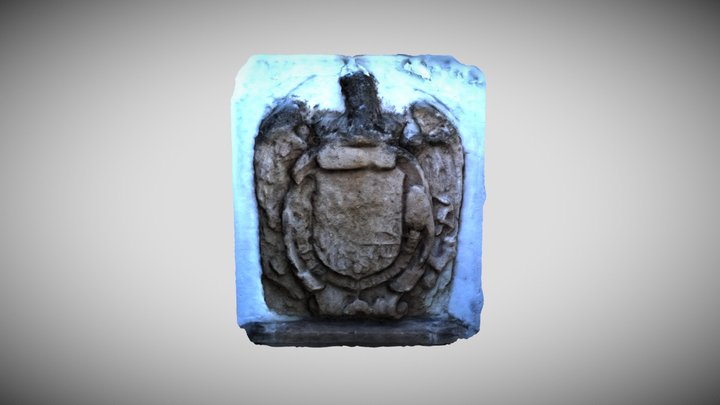 Blasón Carlos I Alhama de Granada. 3D Model