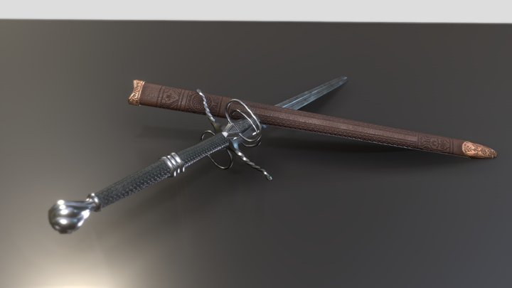 long sword 3D Model