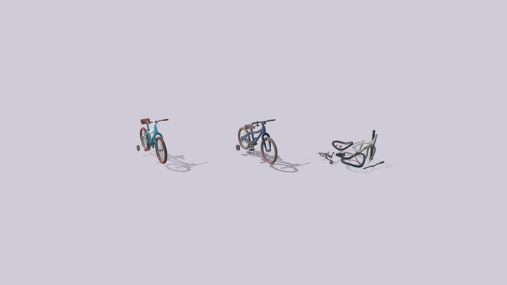 XYZ/HW/Bicycle/Damage 3D Model